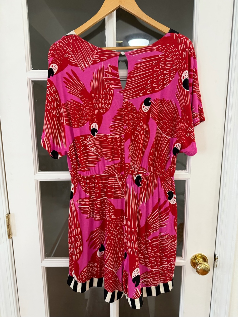 Farm Rio By Anthropologie Selma Parrot Romper - Size M - Picture 3 of 8